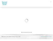 Tablet Screenshot of catholicschoolsguide.com.au